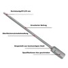 VZU Caravan Crank for Cordless Screwdriver, Extension with 19 mm