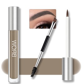 Waterproof Eyebrow Gel for Long-Lasting, Semi-Permanent Liquid Tinted Eyebrow Gel Makeup with Brush Set, Sweat-Proof, Natural (Blonde)
