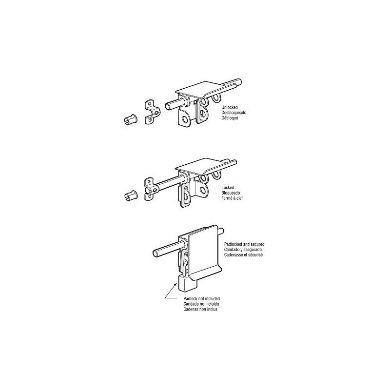 Prime-Line GD 52241 Garage and Shed Lock, Tamper-Proof (Single Pack),