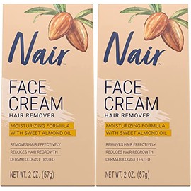 Nair Hair Remover Face Cream, 2 Oz, Pack of 2