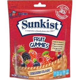 Sunkist Fruit Gummies Berries Blast