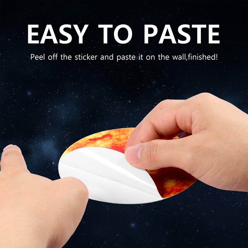 Yosemy Wall Sticker Luminous Stickers 9 Planets Luminous Stars Luminous