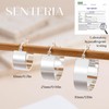 Senteria 925 Sterling Silver Hoop Earring Hypoallergenic Silver Chunky Hoop