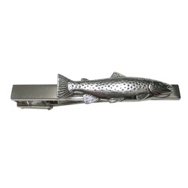 Trout Fish Square Tie Clip