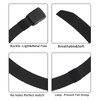 6 Pack Tactical Military Nylon Belt Plastic Buckle Metal Free