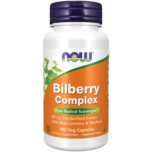 NOW Foods NOW Foods Supplements, Bilberry (Vaccinium myrtillus)Complex 80 mg