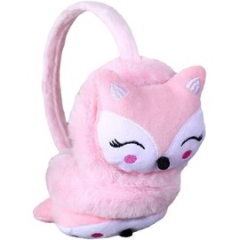 Winter Warm Earmuffs Plush Ear Warmer Outdoor Padded Cold Weather Ear Muff (Pink, One Size)