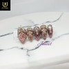 ❣Limited❣ Royal Pink Gra Handmade Nail Tips - Long Ballerina