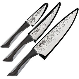 Kai Luna 3 Piece Knife Set with Sheaths and Soft-Grip Handles
