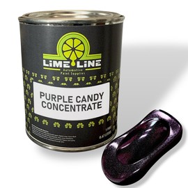 LiME LiNE Purple Candy Concentrate, Automotive Solvent Based Transparent Paint Over Pearls, Metal Flake and Metallics (1 Pint)