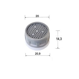 10 x Honeycomb Auslauf des Wasserhahns Interner Filter, für M22 / M24 Strahlregler Innenteil (A)
