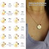 CERSLIMO Birthday Gifts for Her Birth Flower Necklaces, 18K Gold