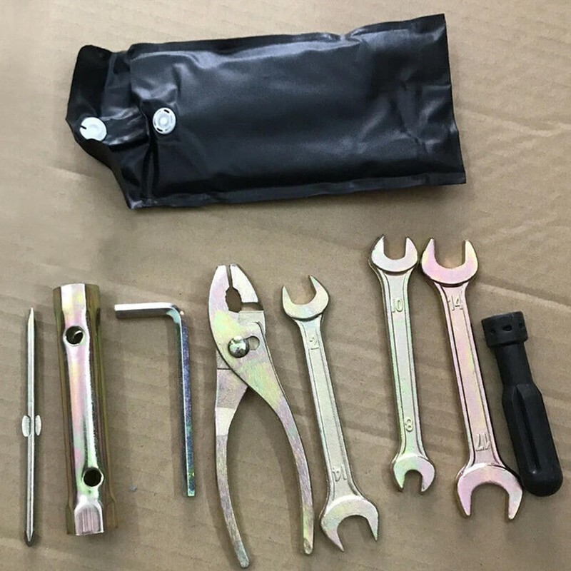 AIMALL 7PCS Motorcycle Onboard Tool Kit Set with Screwdriver Wrench