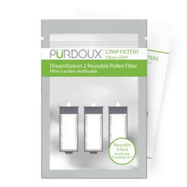 CPAP Filters for Respironics Dreamstation 2 (Reusable Pollen 3 Pack) - CPAP Supplies, CPAP Accessories, CPAP Bacteria Filter for CPAP Machines