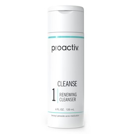 Proactiv Acne Cleanser - Benzoyl Peroxide Face Wash and Acne Treatment - Daily Facial Cleanser and Hyularonic Acid Moisturizer with Exfoliating Beads - 90 Day Supply, 6 Fl Oz
