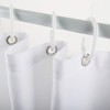 LIVILAN Red Rose Shower Curtain, Flower Fabric Bathroom Curtains Set