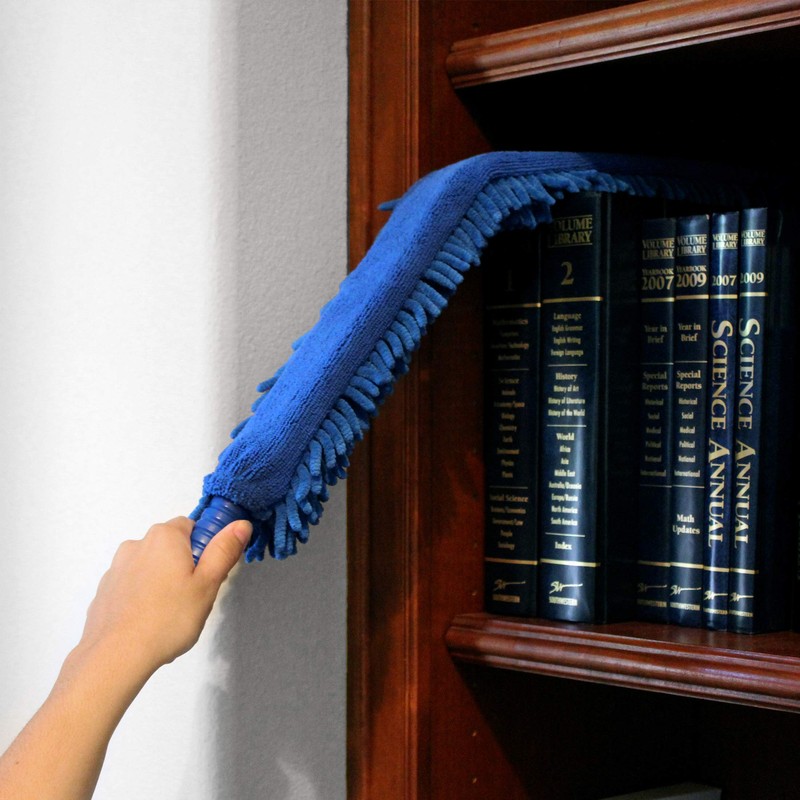 CleanAide Handheld Reusable Microfiber Flex Duster – Bendable, Lightweight, Dust