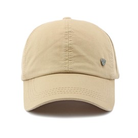 YAMEE Baseball Cap Men's Retro Baseball Cap Women's Exquisite Embroidery Lightweight Baseball Caps for Men Sun Protection Peaked Caps for Men Breathable Cap Women Adjustable Sports, Light Khaki
