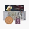 The Queen Elizabeth II Artefact Set Stamp Coin Note on
