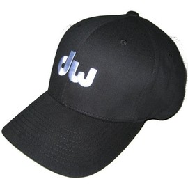 DW Drum Workshop Flex Fit Hat, Black, with White Embroidered DW Logo, L/XL