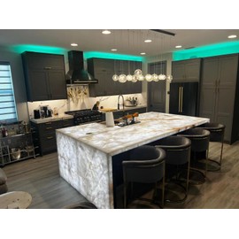 Minxue 4PCS Soft LED Backlight Sheet 36W 6000Kwhite Color Backlit Flexible cuttable Each pcs 19X9.5 inch for Translucent countertop.