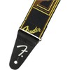 Fender Weighless™ Monogram Strap - 2" Wide - Black/Yellow/Brown