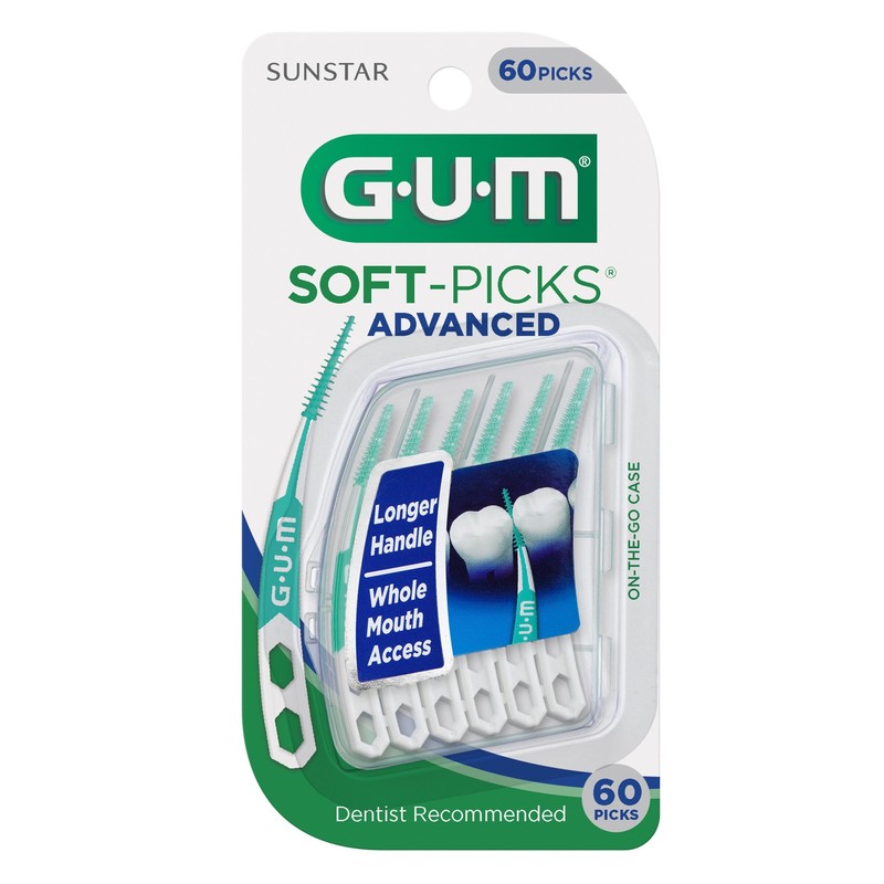 GUM Soft-Picks Advanced, Easy to Use Dental Picks for Teeth