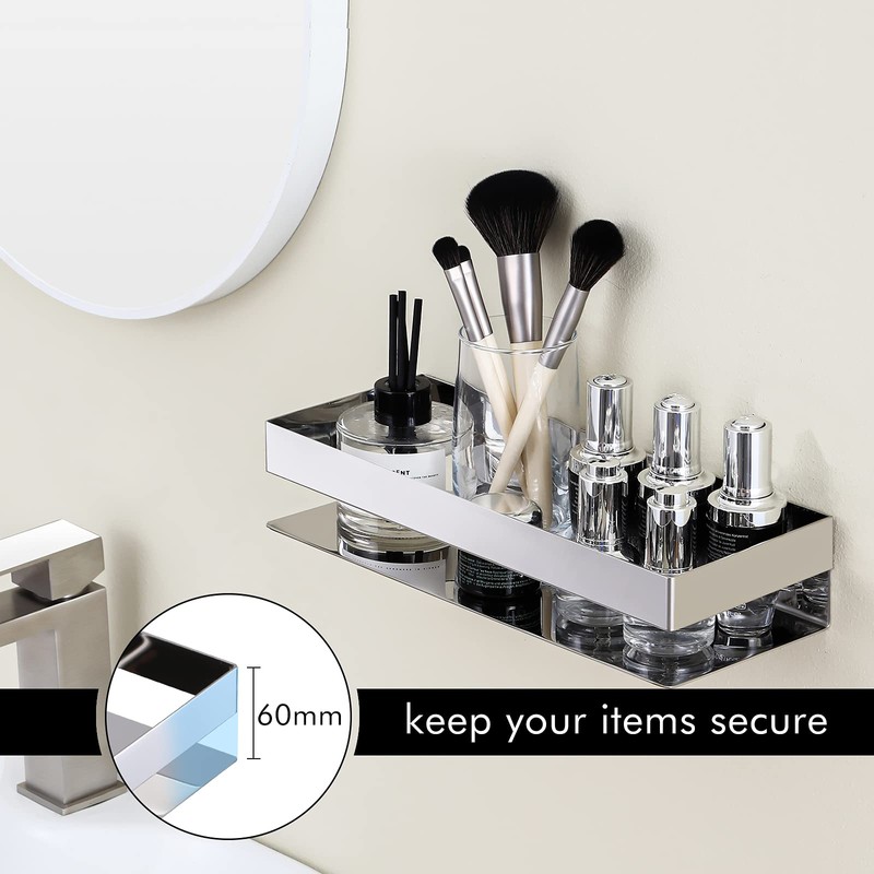 KES Bathroom Shower Shelf Stainless Steel Bath Shelf Basket Caddy