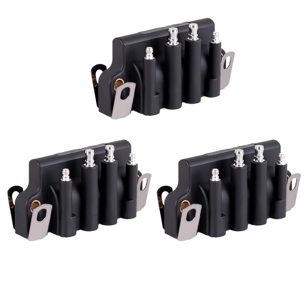 3PCS 583740 Dual Plug Wire Ignition Coil Replacement for 1987-2001