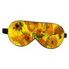 LALAFINA Sunflower Pattern Silk Eye Mask Double Creative Eyepatch for
