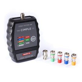4 Port Coax Cable Mapper, Tester, Tracer, and Toner - Commercial Grade Coaxial Wire Continuity Checker