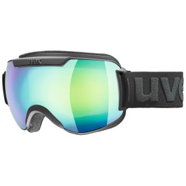 uvex Unisex Adult Downhill 2000 FM Ski Goggles, Black Matte Green, One Size