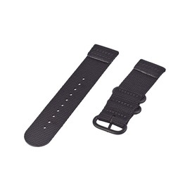 HANYTON Watch Wrist Band Compatible With Suunto Core, Premium Woven Nylon Canvas Strap Replacement Kit, 24mm Sport Strap, Lugs Adapter, Threadlocker, Screw Tools (B-Black)