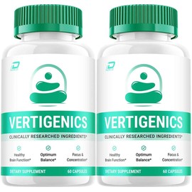 Vertigenics (2 Pack) Vertigenics Brain Supplement Capsules-Verti Genics All-Natural