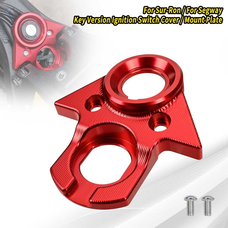 BILLFARO Motorcycle Ignition Key Switch Cover,Dirt Bike Aluminum Key Version