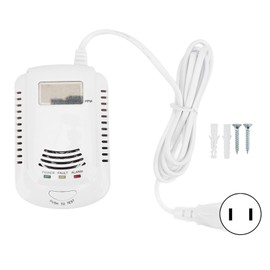 Gas Detector Reliable Performance Intelligent Voice Alarm High Stability Combustible Gas Monitor 90‑240VUS Plug