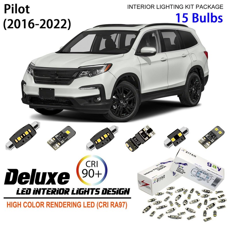 ZIYOLIGHT LED Interior Light Kit Replacement for Honda Pilot 2003-2022,