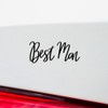 Decal Stickers of Wedding Best Man (Black) (Set of 2)