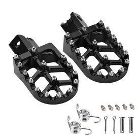 Smotrcc Motorcycle Dirt Bike Foot pegs Pit Bike Rest Pedal Conpatible with CRF XR 50 70 110 CT200U M2R Foot Pegs Chinese Stomp Lucky Tao Tao (Balck)