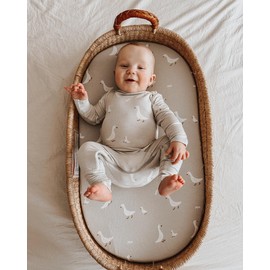 GUNAMUNA Unisex Baby Infant Changing Pad Covers, Ultra Soft and Safe on Skin, Baby Shower, 30" x 18", Picnic