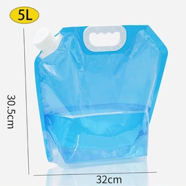 CHENGSHIZI Collapsible water bag and Cups for Camping, Hiking, Travel, Fishing Party - Portable Reusable Folding Food Grade water Cups and bag（1water bag 2cups）