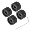 QUARKZMAN 4pcs Guitar Knobs Metal, Volume Tone Control Dome Knobs,