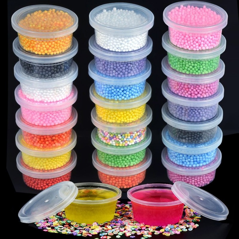 Augshy 40 Pack Small Slime Containers with Lids, Jello Shot
