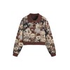 CIDER Polo Position Bear Button Knitted Long Sleeve Sweater Brown