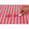Oilcloth Tablecloth Washable Square 140 x 240 cm Checked Red
