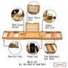 XcE Bamboo Bathtub Caddy Tray - Expandable to 41 Inches