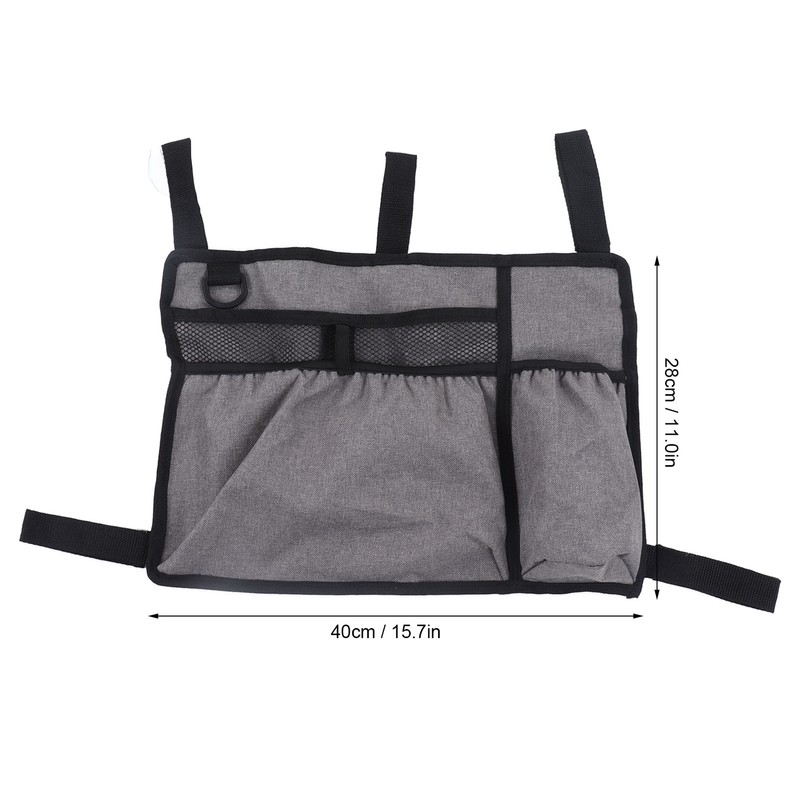 Multi Pocket Oxford Cloth Walker Storage Bag Wheelchair Side Hanging