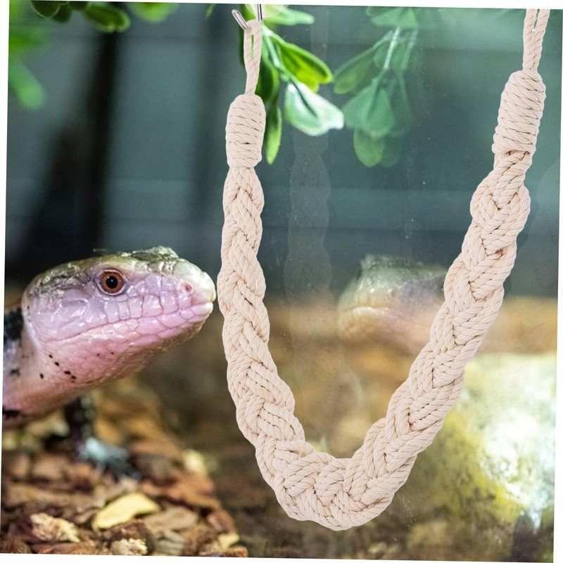 Sosoport Crab Climbing Toys Reptile Rope Ladder and Habitat Decor
