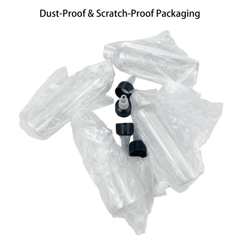 50pcs 4 oz Plastic Squeeze Bottles for Liquids,Hair Oil,Paint,Glue,Kitchen Sauce