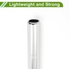 HOPESPANNER Universal 25.4x250mm Silver Tone Bicycle Seatpost Durable Bicycle Saddle